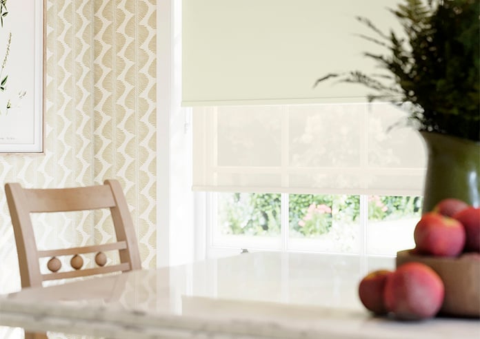 Rimini (Blackout), Cream & Shimmer Barley - Double Roller Blind - Image 5